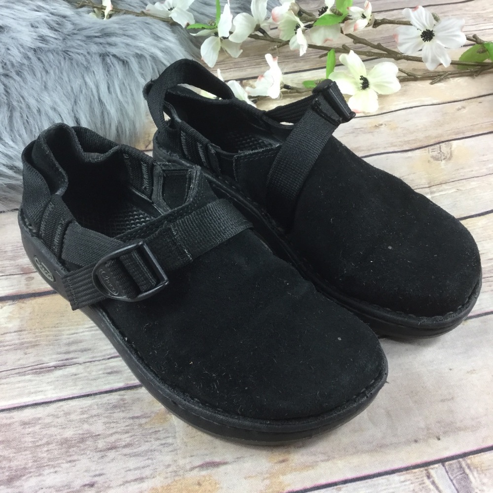 Chaco Black Leather Sandals